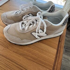 New Balance White and Gray Sneakers